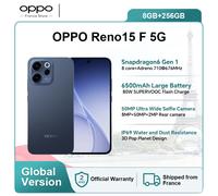 Smartphone OPPO Reno15 FS 5G 8 Go + 512 Go bleu, conforme aux normes européennes, Snapdragon 6 Gen 1, 6 500 mAh, 80 W, 6,57 pouces, appareil photo 50 Mpx, garantie officielle OnePlus Aurora Blue