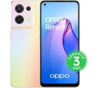 Smartphone OPPO Reno8 256Go 5G Or Chatoyant - Écran 6.4 po - Double SIM - Android 10