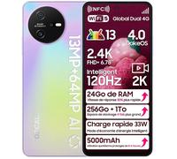 Smartphone - OSCAL - Tiger 12 - 6,78 pouces - 24Go RAM - 256Go ROM - Caméra 64MP