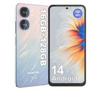 Smartphone OUKITEL C58 (16 Go + 128 Go) sans abonnement - Écran 6,67 pouces, Android 14, 90 Hz, batterie 5150 mAh, appareil photo 13 Mpx + 5 Mpx, reconnaissance faciale et empreinte digitale, NFC, GPS