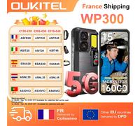 Smartphone OUKITEL WP300 5G 36(12+24)GB+512GB Android 15, écran 6,8" FHD+ 120Hz, 108MP, 16000mAh, 45W, lampe de camping Rouge
