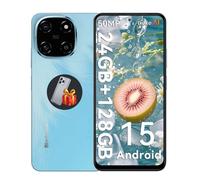 Smartphone Pas Cher BLACKVIEW Color 6,Android 15 Téléphone Portable,24Go+128Go/2To,6.67'' HD+IPS,50MP+13MP,5000mAh,Doke AI,Bleu