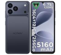 Smartphone Pas Cher HOTWAV A17 Pro Max-Cadeaux Scolaire-6,75 Pouces HD+ 5160mAh 4+256Go 13MP Téléphone Portable GPS/Face ID - Noir