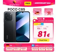 Smartphone POCO C85 6 Go + 128 Go/8 Go + 256 Go, écran 6,9 pouces, double caméra arrière 50 Mpx, batterie 6 000 mAh avec recharge rapide 33 W, Xiaomi HyperOS 2, puissant processeur octa-core, Violet