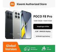 Smartphone POCO F8 Pro 5G Version Globale Snapdragon ® 8 Elite Écran AMOLED HyperRGB 6,59 pouces 120 Hz 6210 mAh NFC Black