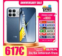 Smartphone POCO F8 Ultra 5G 12 Go/256 Go 16 Go/512 Go NFC sans chargeur, Snapdragon 8 Elite, batterie 6500 mAh Blue