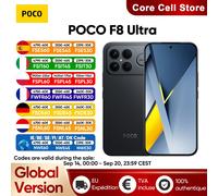 Smartphone POCO F8 Ultra 5G Snapdragon version mondiale ® 8 Elite Gen 5 Écran AMOLED 6,9' pour la protection des yeux 6500mAh 100W HyperCharge NFC Black