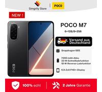 POCO M7 Version mondiale Smartphone Snapdragon 685 7000mAh batterie immersive 6.9 "FHD + affichage NFC sans chargeur Silver