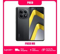 Smartphone POCO M8 5G 8 Go 256 Go 512 Go NFC, Qualcomm Snapdragon 6 Gen 3, batterie 5520 mAh, appareil photo 50 MP Silver