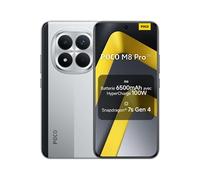 Version mondiale POCO M8 Pro 5G Smartphone avec processeur Snapdragon 7s Gen 4 Écran AMOLED 6,83 pouces Appareil photo 50 Mpx Grande batterie 6500 mAh Téléphone portable Xiaomi Argent