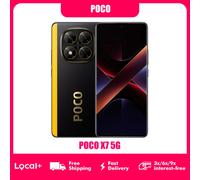 Smartphone Poco X7 version mondiale, processeur Dimensity 7300-Ultra, écran AMOLED incurvé 6,67 pouces 1,5K, charge turbo 45W, NFC Black
