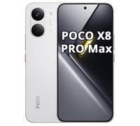 Version Globale POCO X8 Pro Max 5G, Smartphone NFC, Batterie Monstre 8500mAh, Dimensity 9500s, Écran AMOLED 6.83'' 1.5K 120Hz BLANC
