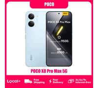 Xiaomi Smartphone Poco X8 Pro Max – 5G, Dimensity 9500s, 6,83" AMOLED 120 Hz, 512 Go, Blanc