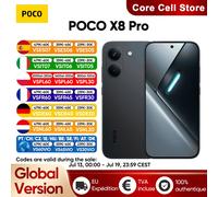 Smartphone POCO X8 Pro version mondiale 5G Dimensity 8500-Ultra, écran AMOLED ultra-lumineux de 6,59 pouces 1,5K 120Hz, batterie 6500mAh, NFC Black