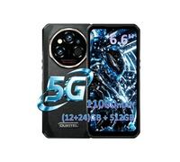 Smartphone Portable Incassable WP55 Ultra 5G 11 000 mAh 6,6" 120 Hz, (12 + 24) Go 512Go Android 15, 108 Mpx,Dual SIM Noir