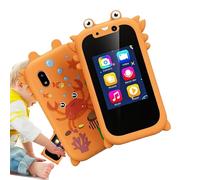 Smartphone pour l'apprentissage des - Jouet Durable pour raconter des Histoires avec Lecteur de Musique, Appareil éducatif interactif avec Double caméra, Structure sûre en Silicone Abs,