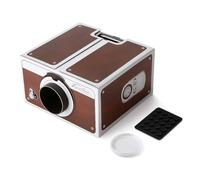 Boîtier de projecteur en carton, projecteur portable 2.0 pour smartphone, projecteur portable, cinéma à domicile, pour le divertissement en famille, connexion sans fil prise en charge