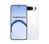 Smartphone - Realme 16 5G Blanc 6Go RAM 256Go - Doubles caméras 50 MP - Batterie Titan 6550 mAh - Écran AMOLED 4200 nits