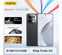 Realme Smartphone 16 Pro+ – 6,8 pouces 5G – 12 Go/512 Go – Master Gold ITA