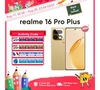 realme 16 Pro Plus 5G Smartphone Global Version Snapdragon 7 Gen 4 200MP Camera 7000mAh Battery 6.8'' AMOLED 144Hz Curved Screen 8GB+256GB Master Grey