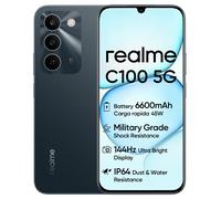 Smartphone realme C100 5G, MediaTek Dimensity 6300, écran 6,75'' 144 Hz, batterie 6600 mAh, 45 W 4G+128G Green
