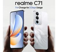 Smartphone Realme C71 4G - Édition Cygne Blanc | Batterie longue durée 6000 mAh et charge rapide 45 W | Écran fluide 6,67" 120 Hz | Appareil photo 50 MP | 6 + 128 Go | Processeur Octa-Core