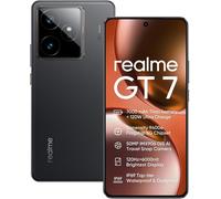 realme GT7 5G Smartphone,12+512GB,Batterie 7000 mAh,120W Charge,Processeur Dimensity 9400e, Appareil Photo IMX906,AI Planner,Écran e-Sport Pro 6000 nits, IP69,Noir,Exclusivité Amazon,Pas Adaptateur