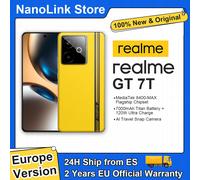 Smartphone realme GT 7T 5G MediaTek 8400-MAX Batterie Titan 7000mAh Charge ultra rapide 120W Écran 6,8'' 120Hz Version EU NFC 12GB512GB Racing Yellow