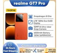 Smartphone Realme GT7 Pro, 5G, Snapdragon 8, Elite 6.78, en effet, 120Hz, cuillère à soupe, écran OLED, 120W SUPERVOOC, appareil photo 50MP, NDavid, GPS, version globale 12+256GB Galaxy Grey