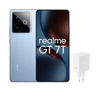 Realme Pack smartphone GT7T 6,8 pouces 5G Double nano-SIM 512 Go Bleu avec chargeur 120 W