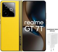 PACK SMARTPHONE REALME GT7T 6,8 5G DOUBLE NANO SIM 512 GO JAUNE AVEC CHARGEUR REALME 120 W