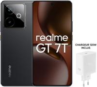 Pack Smartphone Realme GT7T 6,8" 5G Double nano SIM 512 Go Noir avec chargeur Realme 120 W