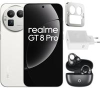 Smartphone REALME Pack GT8 Pro 512Go Blanc+Charger+BudClip