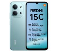 Smartphone Redmi 15C RAM 4 Go Stockage 256 Go Vert XIAOMI
