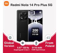 Xiaomi Redmi Note 14 Pro+ 5G 16,9 cm (6.67") Double SIM USB Type-C 8 Go 256 Go 5110 mAh Noir