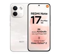 Smartphone - XIAOMI - Redmi Note 17 Pro Max 5G - 8 Go RAM - 512 Go ROM - Blanc
