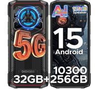 DOOGEE Blade 20 Play 5G Smartphone Robuste 32GB+256GB 6,6"" 10300mAh Telephone Incassable Android 15 Dural SIM/NFC/125dB/50MP Rouge