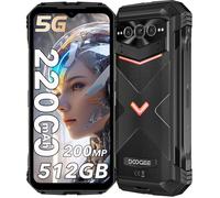 Smartphone Robuste 5G DOOGEE VMax Plus 36Go + 512Go, 22000mAh, Écran 6.58"" FHD+, Caméra 200MP+32MP, Double SIM/NFC/OTG - Gris