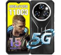 Smartphone Robuste 5G OUKITEL WP55 Pro 48Go+512Go 6.6"" 11000mAh Telephone Portable Incassable 108MP Android 15 Dual SIM/NFC Noir