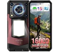 Smartphone Robuste 5G OUKITEL WP56 36+512GB 6.8''FHD+ 108MP 16000mAh Téléphone Portable Incassable Android 15 Dual SIM/NFC Rouge