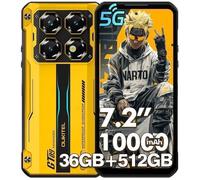 Smartphone Robuste 5G OUKITEL WP60 36Go(12+24)+512GO 7.2"" 10000mAh Telephone Portable Incassable Android 15 108MP GPS/NFC/OTG Or