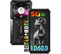 Ulefone Armor 28 Pro Incassable 5G 32 Go + 512 Go / 2 To 10600mAh/120W 50MP + 64MP Vision Nocturne 6.67" 3-Slots/OTG/NFC Noir