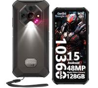 Smartphone Robuste 5G Ulefone Armor X16 12Go+128Go 6,56"" 10360mAh Telephone Portable Incassable Android 15 Dural SIM/NFC/48MP Noir