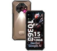 Smartphone Robuste 5G Ulefone Armor X16 Pro 6.56"" 10360mAh 16GO+256GO 64MP AI Telephone Portable Incassable Android 15 NFC GPS Or