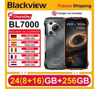 Smartphone robuste Blackview BL7000 5G AI (sans prise EU) Android 15, 24 (8 + 16) Go, 256 Go, écran 6,78 pouces, 120 Hz, batterie 7 500 mAh, 33 W, NFC Orange