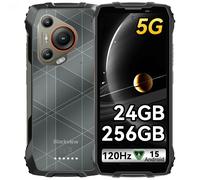 Smartphone robuste BLACKVIEW BL7000 AI [Chargeur UE non inclus] 5G Android 15 24 Go (8+16 Go) 256 Go 6,78'' 7500 mAh 33 W NFC noir