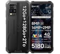Blackview Téléphone robuste BV4800 Pro 12Go+128Go 6,56'' 5180mAh IP68/IP69K Double SIM 16MP NFC Noir