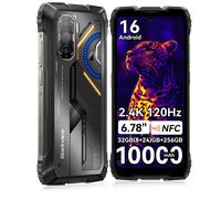Smartphone robuste Blackview ROCK 3, 6,78'', 32 Go (8+24) Go + 256 Go, Android 16, 10000 mAh, NFC, 2,4K, 120 Hz, MediaTek G100, 108 MP Add EU Charger（33W）