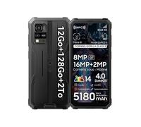 Blackview Téléphone robuste BV4800 Pro 12Go+128Go 6,56'' 5180mAh IP68/IP69K Double SIM 16MP NFC Noir