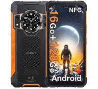 Smartphone Robuste CUBOT KingKong ACE 2 16(6+10)Go+128Go/Jusqu’à 1TB - Écran 6.56"" 90Hz - Caméra 48MP - 5100mAh - NFC/OTG/GPS